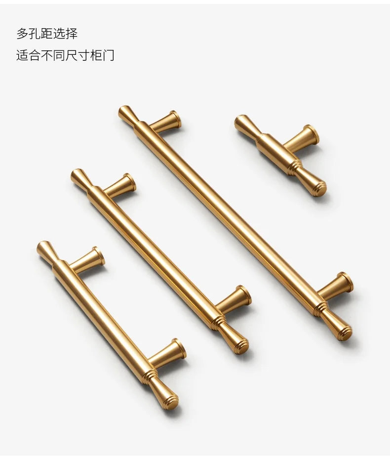 Long Kitchen Cabinet Hardware Cupboard Handles T Bar Furniture Hardware Drawer Pulls Rose Gold Door Handle Kitchen Accessories