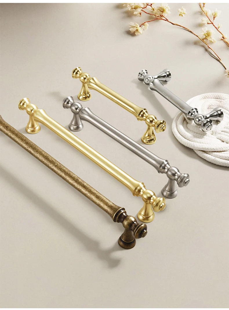 Furniture handles for kitchen cabinets, dressing table drawers, and wardrobes, durable and suitable for home decoration
