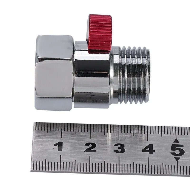 Bathroom Shower  Brass Junction Water Flow Control Valve Straight-through Shut-off Angle Valve Bath Water Tap Accessory