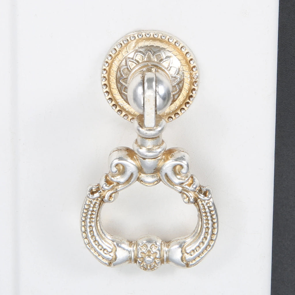 Antique Silver Gold Drawer Cabinet Knobs Furniture Handles Door Pulls for Cupboard Kitchen Retro Hardware Home Decor with Screw
