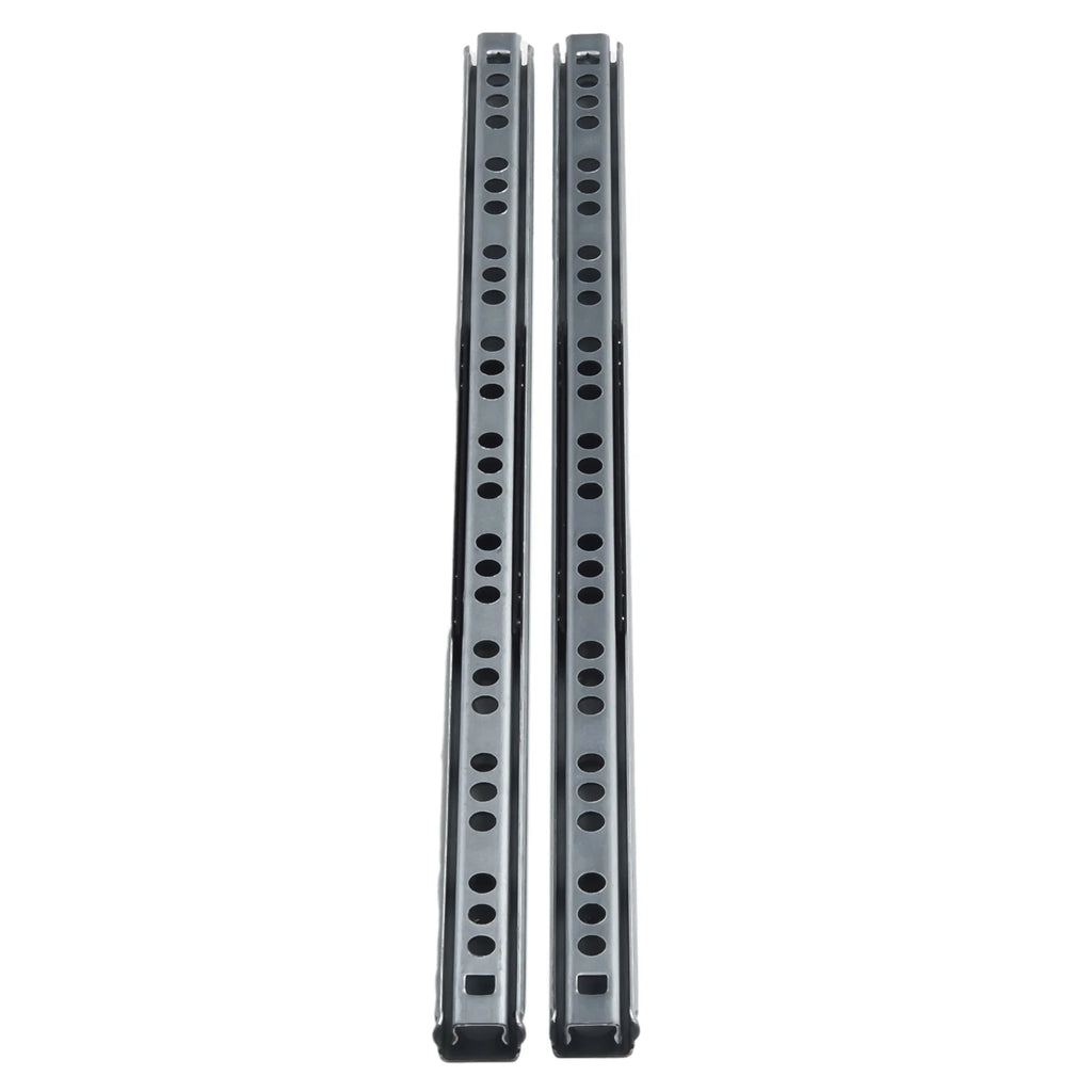 2PCS Kitchen Cupboard Drawer Slides Furniture Guide Rail Full Extension Parts Width 17mm Color As Pictures Show