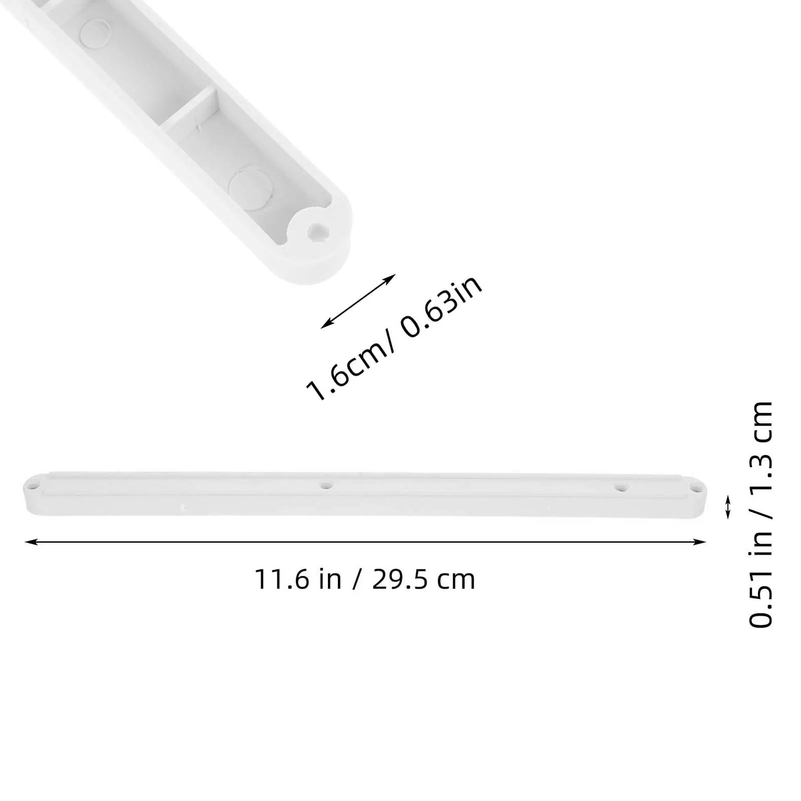 2pcs Guide Rail Drawer Plastic Slide Wardrobe Runner Cabinet SSlidesrage Box Slide Rail Telescopic Track For Cupboard Locker