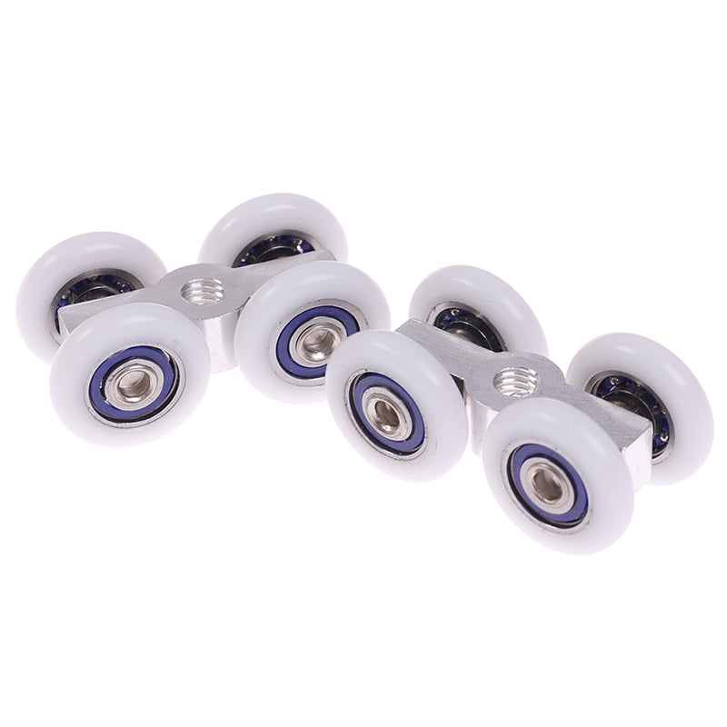 1Pair Sliding Door Rollers 4 Wheels Hanging Home Door Accessories Hardware