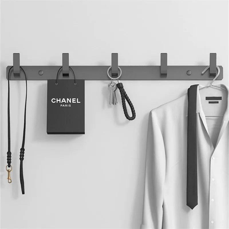 Wall Mounted Gray Towel Hanger Clothes Hat Hook Row Vintage Robe Hook Bathroom Robe Hook Bath Hardware Set Kitchen Hanger