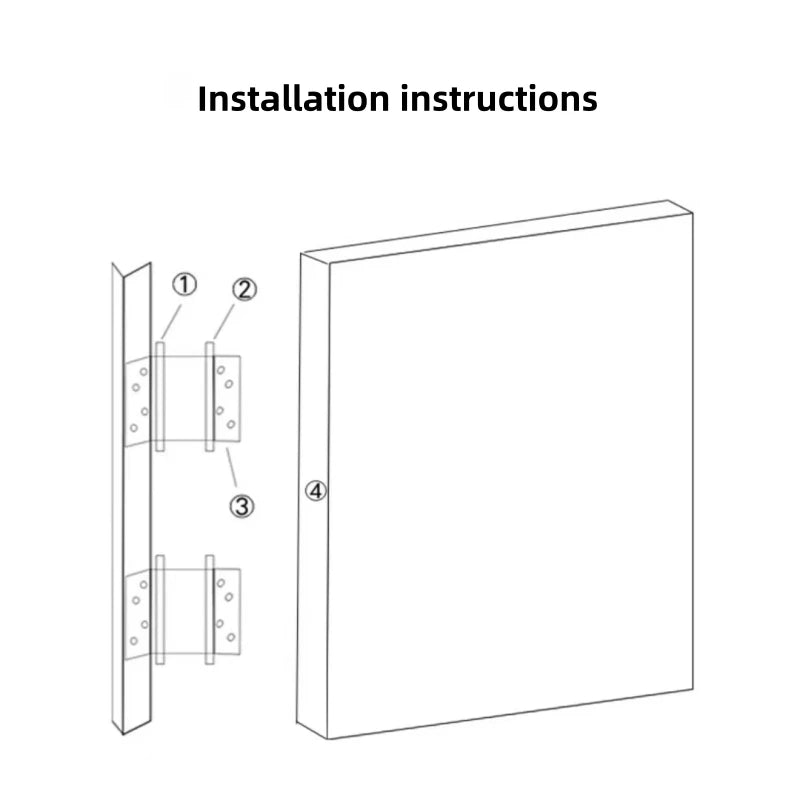 Stainless Steel Double Open Spring Hinge Double-sided Door Hinge Automatic Self Closing Two Way Free door Fence Dedicated Hinge