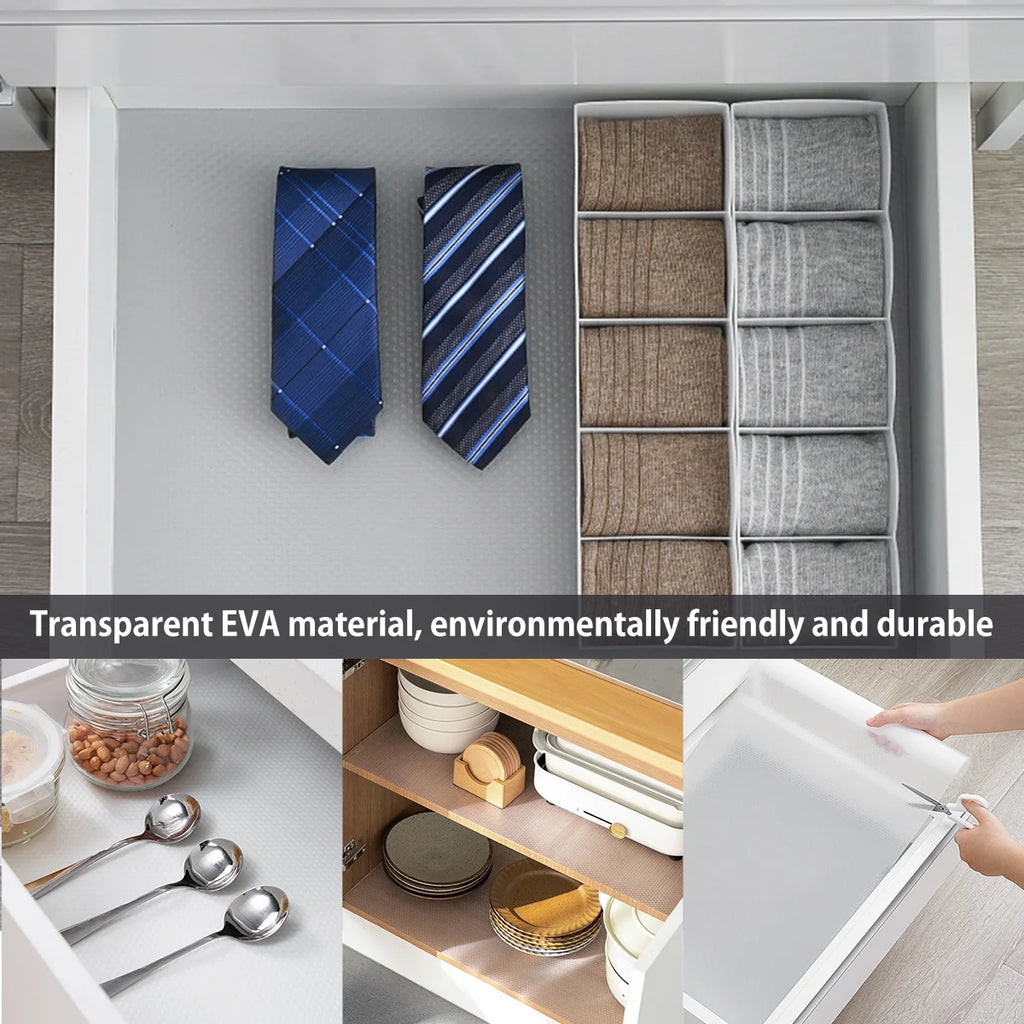 45*150/450CM Drawer Mat Cabinet Shelf Liners Non Slip Waterproof Closet Placemat Table Pad Tablecloth Thickened Oil Kitchen Mats