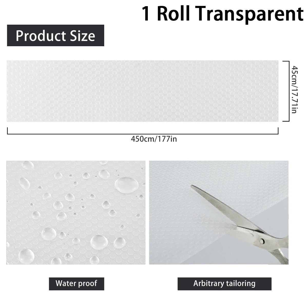 45*150/450CM Drawer Mat Cabinet Shelf Liners Non Slip Waterproof Closet Placemat Table Pad Tablecloth Thickened Oil Kitchen Mats