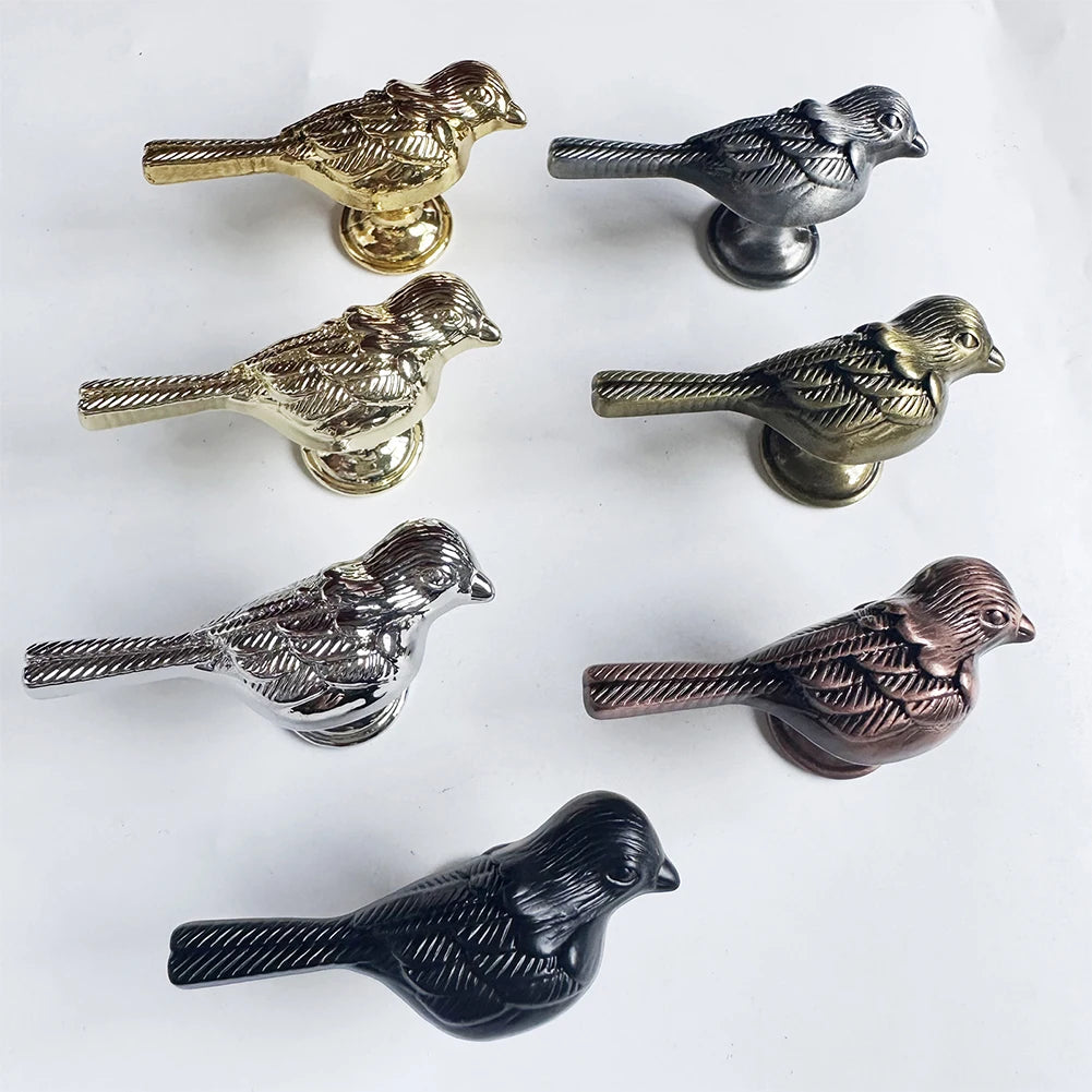 Cabinet Handle Bird Shaped Handle Drawer Knobs Kitchen Cupboard Pulls Wardrobe Door Handles Furniture Hardware Accessories ﻿