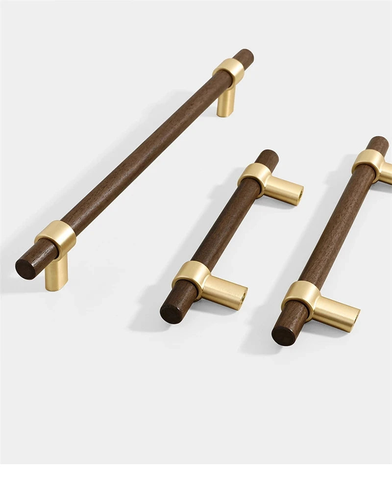 Wooden Cabinet Handles for Furniture Drawer Knobs Kitchen Cupboard Handles Wardrobe Door Knob and Handle Furniture Hardware