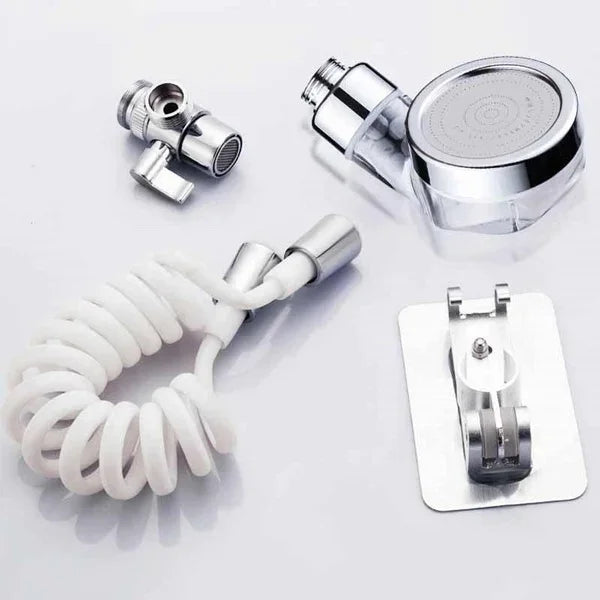 Bathroom Shower Head Set High Pressure Water Saving Handheld Showerhead with Adjustable Spray Settings