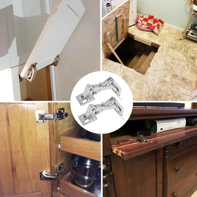 Adjustable Steel Cabinet Hinges 130-170 Degree Hydraulic Soft Close Hinges Kitchen Cupboard Doors Hinge Furniture Hardware