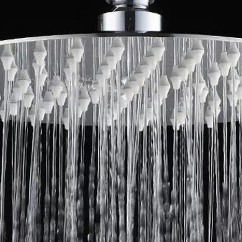 6/8/10 Inch Ultra-thin Waterfall Shower Heads Stainless Steel High Quality Square Round Portable Practical Rainfall Shower Head