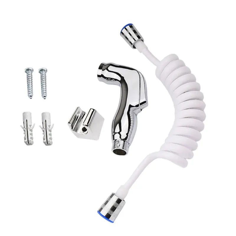 Bathroom Toilet Bidet Sprayer Stainless Steel Shower Head Handheld Water Pressure Control Self Cleaning Garden Watering Tools