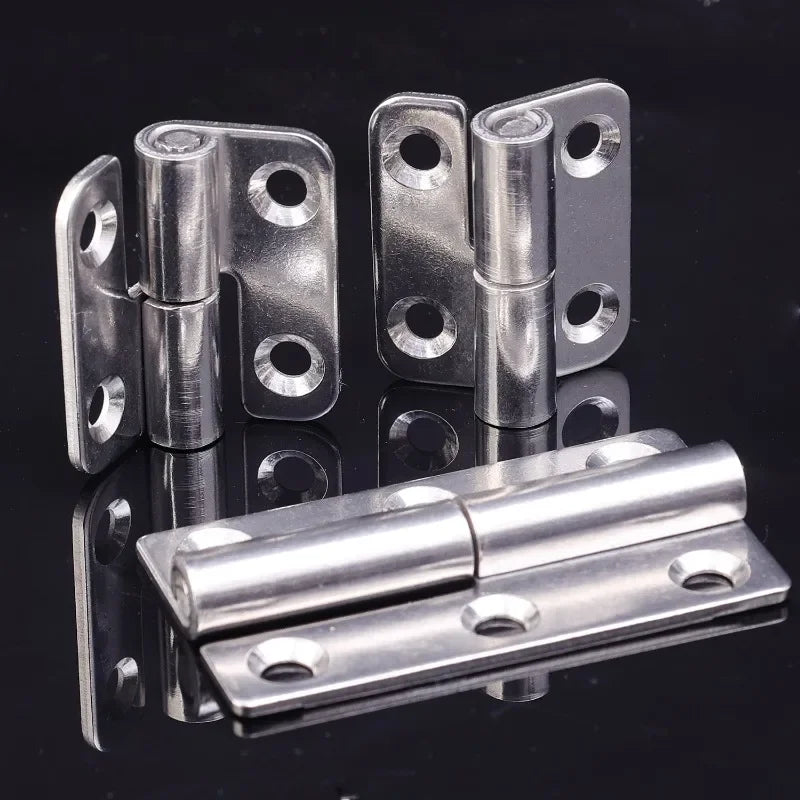 Stainless Steel Hinges Door Connector Universal Furniture Drawer Cabinet Fitting Hinge Detachable Furniture Hardware Accessories