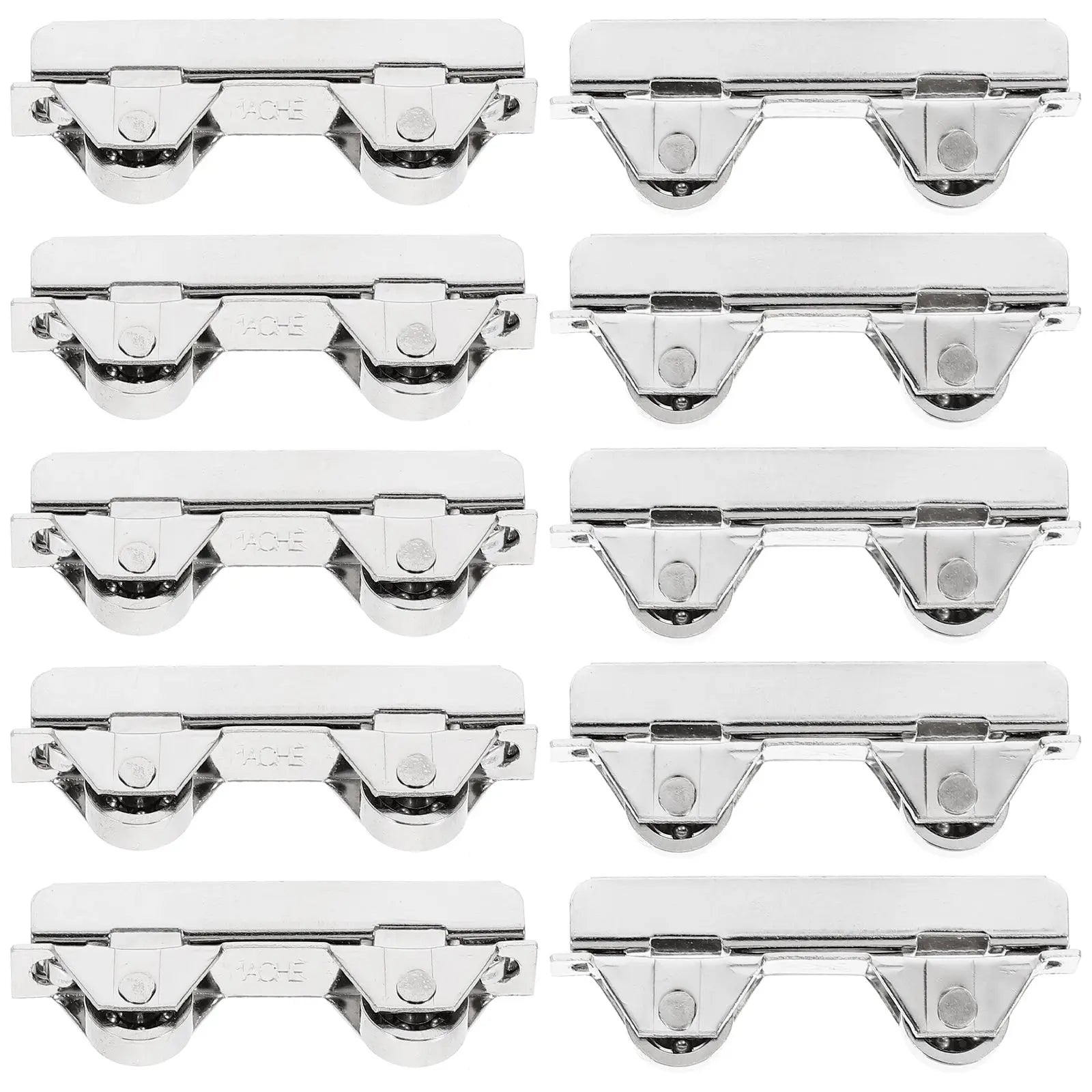 10pcs Sliding Door Wheels For Cabinet Rails Slides Chute Cabinets Roller Pulley Furniture Cabinets Glass Sliding Door Wheel
