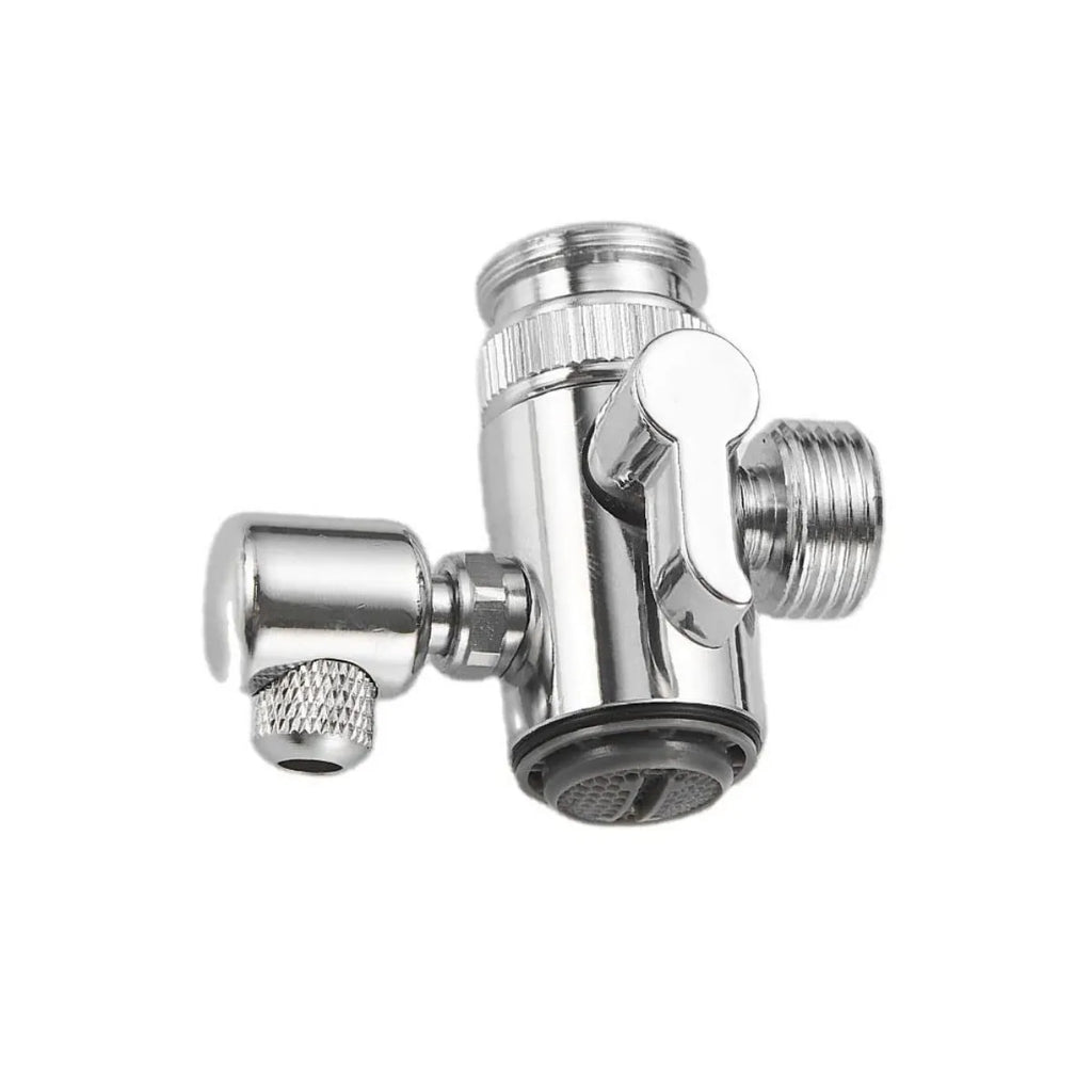 Washbasin hand shower set, with external hand shower head and hose, suitable for shampooing, pet showering, and bathroom use.