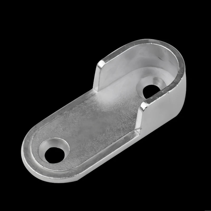 2/4/8PCS Wardrobe Clothes Tube Support Closet Rod Pole End Bracket Thickening Holder Cupboard Hardware Furniture Accessories 16#