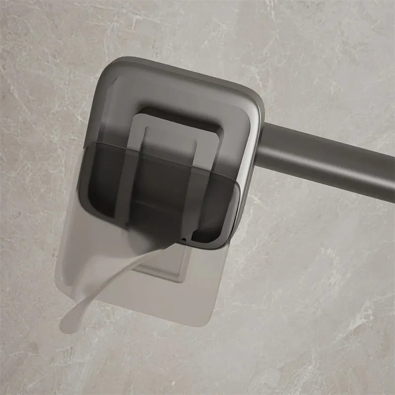 Wall Mounted Towel Rack Bathroom Storage Rack No Drilling Bathroom Horizontal Bar Towel Rack Kitchen Bathroom Accessories