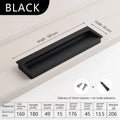 Modern Luxury Furniture  Recessed Cabinet Handles & Flush Drawer Pulls  Aluminum Alloy Slot Design