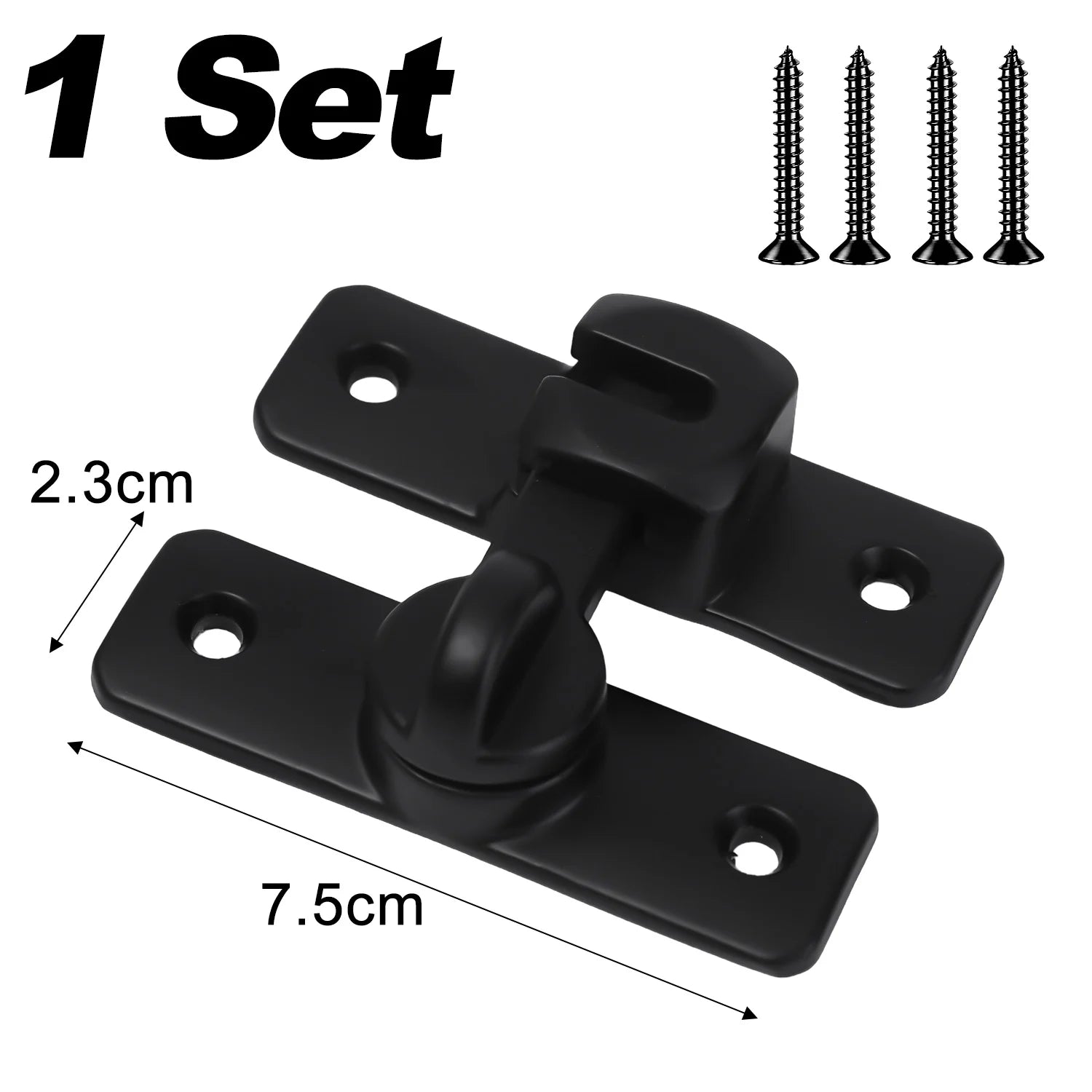 1/5x Alloy Right Angle Door Lock 90 180 Degree Gate Lock Sliding Door Latch Window Drawers Cabinet Gate Buckles Home Hardware