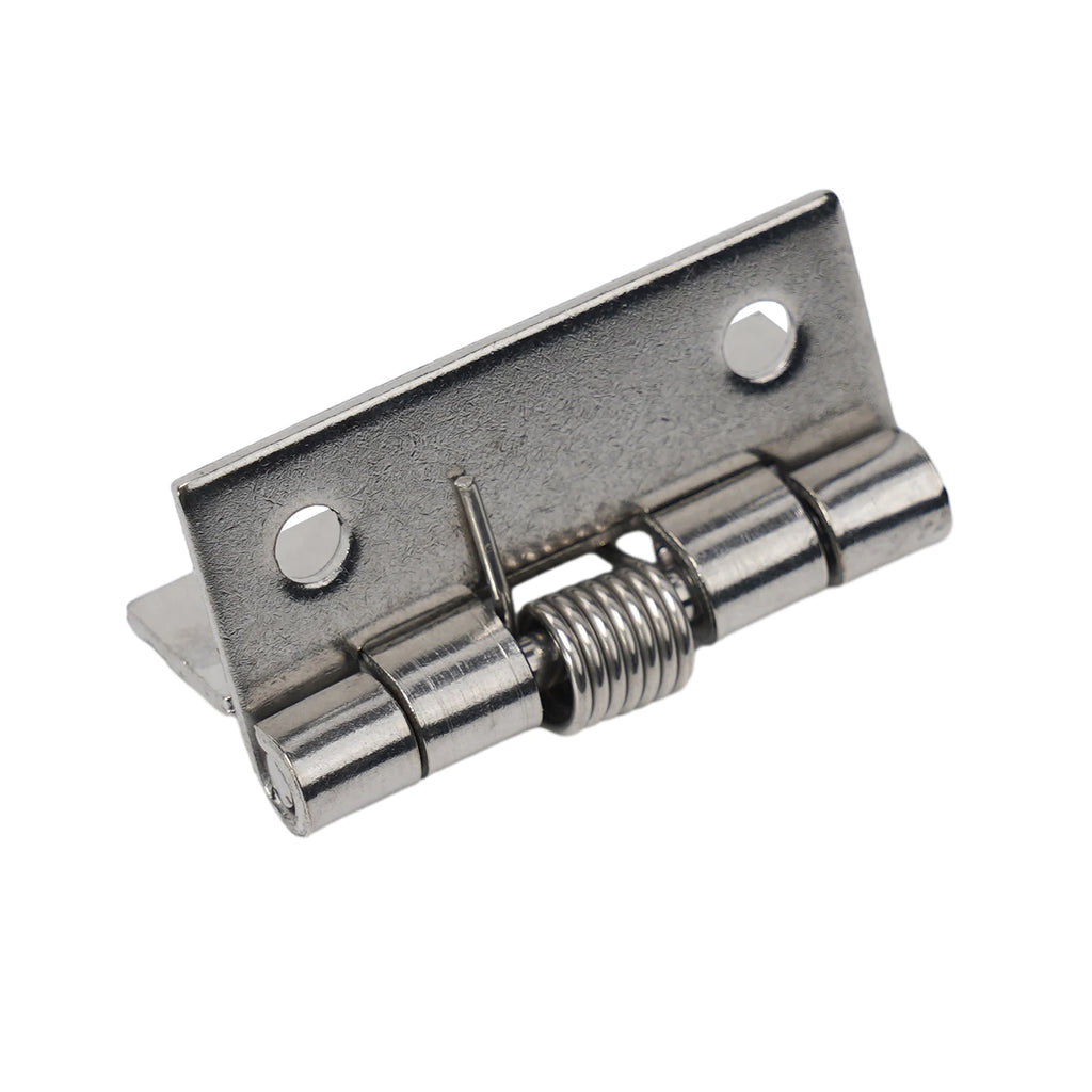 2pcs 1/1.5/2/3Inch Silver Spring Door Hinge Stainless Steel Self Closing Design Windows Cabinets Boxes Household Hardware