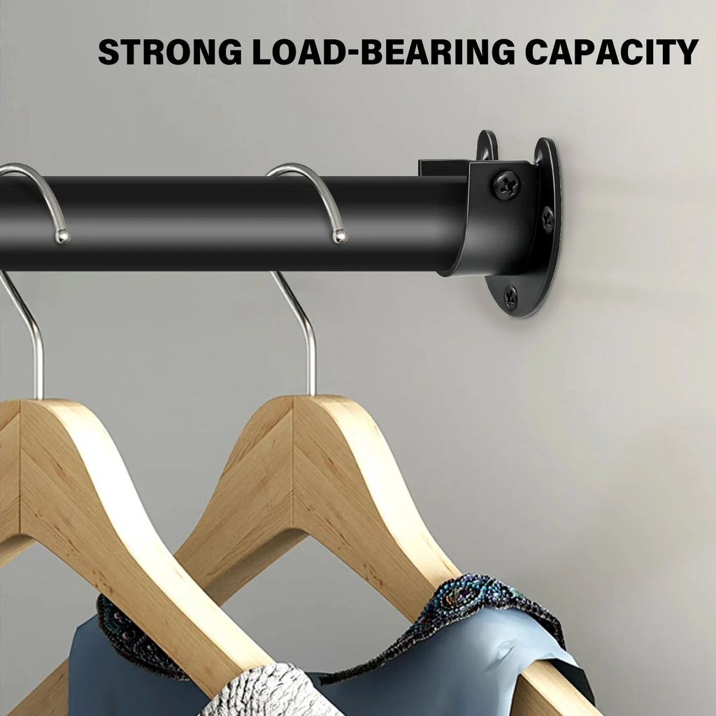 Heavy Duty Closet Rod Bracket with Screws Closet Rod Brackets End Supports Suitable for Closet Rod
