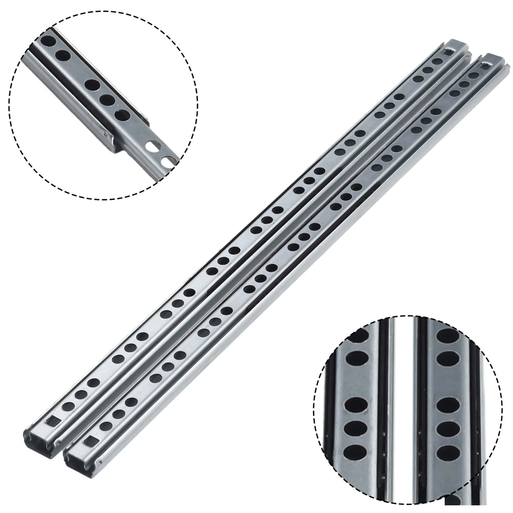2Pcs 8/10/13/16 Inch Kitchen Cupboard Drawer Slides Furniture Complete Rail Road Extension Components Hardware Accessories