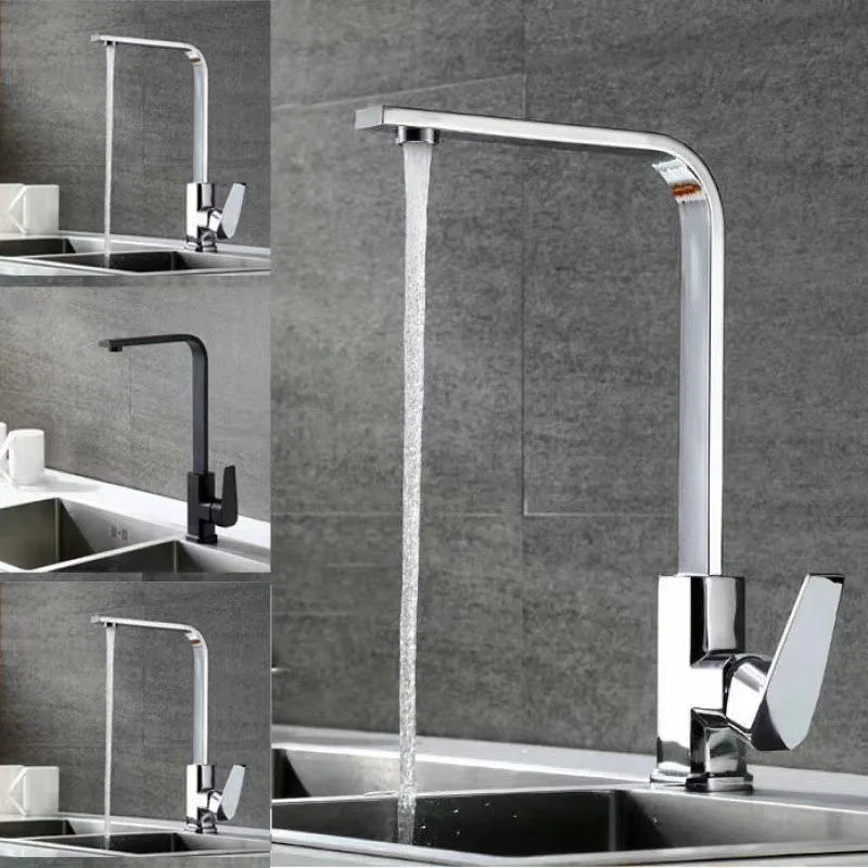 Kitchen Sink Faucet Copper alloy Bathroom Basin Faucet  Sink Tap Mounted Deck Bathroom Hot And Cold Water Mixer Tap