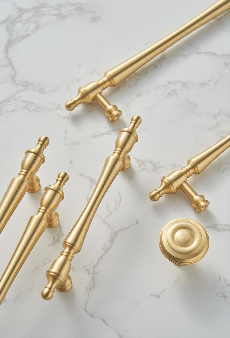 Modern /Solid Brass Furniture Handles for Cabinets and Drawers  Wardrobe Dresser Cupboard / Bedroom Drawers Knobs and Handles