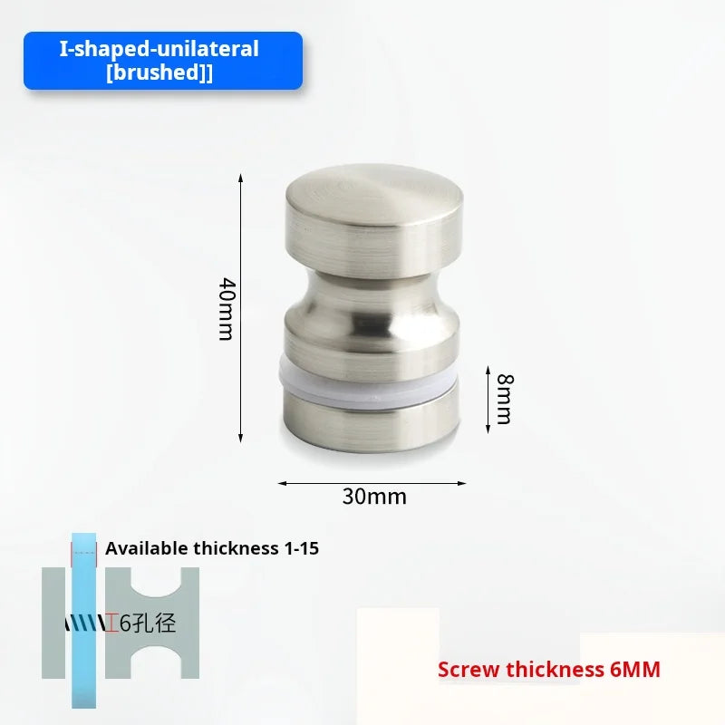 Glass Door Handle Bathroom Door Shower Door Handle Sliding Door Display Cabinet Wine Cabinet Barn Door Single Hole Round Knob