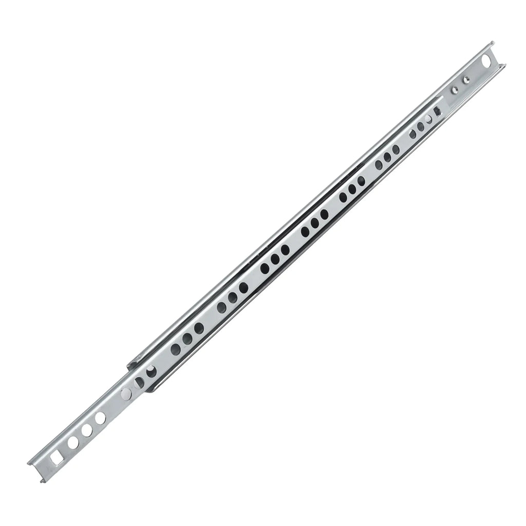 2PCS Kitchen Cupboard Drawer Slides Furniture Guide Rail Full Extension Parts Width 17mm Color As Pictures Show