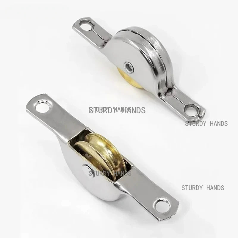 2 pieces of stainless steel sliding door groove silent pulley barn door and window roller furniture hardware accessories