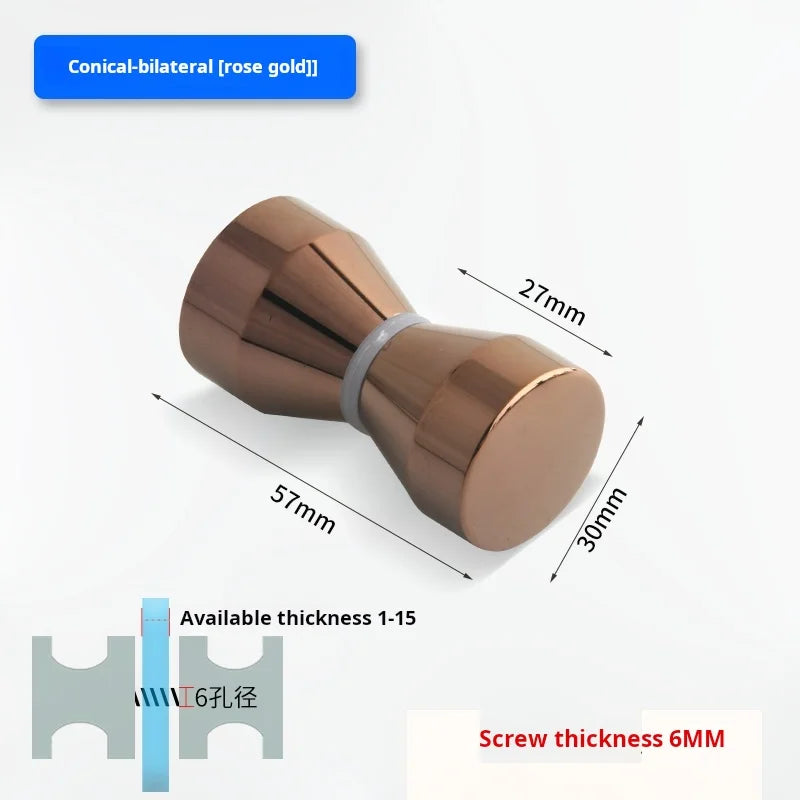 Glass Door Handle Bathroom Door Shower Door Handle Sliding Door Display Cabinet Wine Cabinet Barn Door Single Hole Round Knob