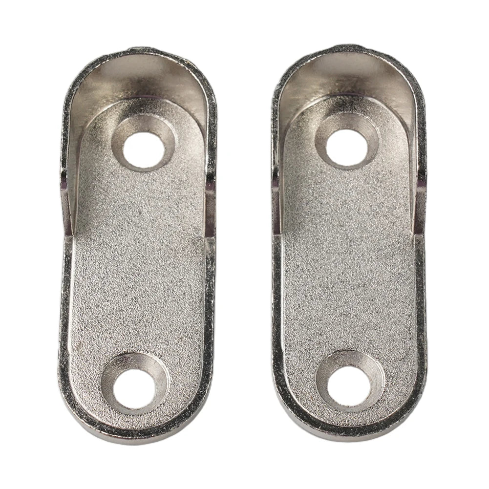 2/4/8pcs Wardrobe Clothes Tube Support Closet Rod Pole End Bracket Thickening Holder 47*19*2mm Closet Brackets