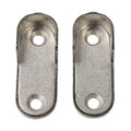 2/4/8pcs Wardrobe Clothes Tube Support Closet Rod Pole End Bracket Thickening Holder 47*19*2mm Closet Brackets