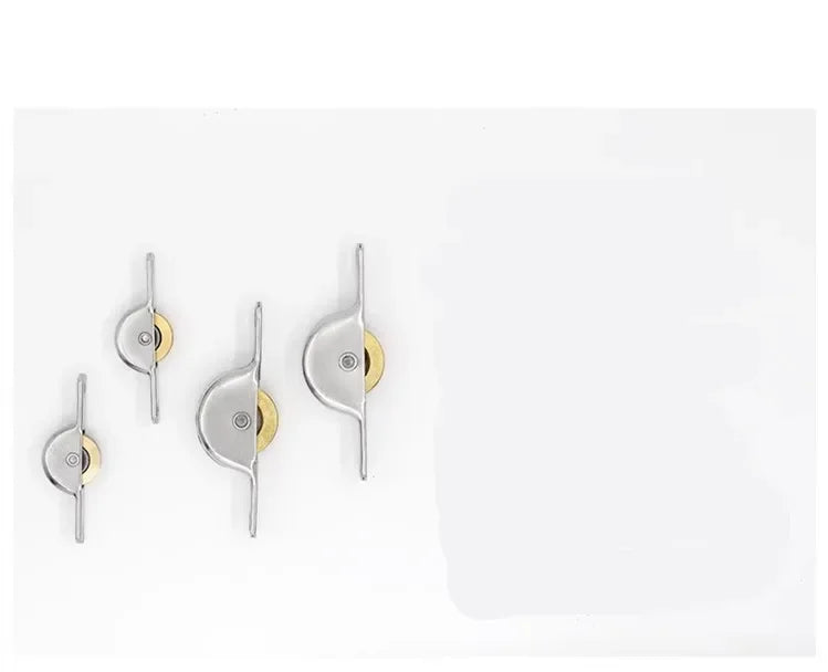 2 pieces of stainless steel sliding door groove silent pulley barn door and window roller furniture hardware accessories