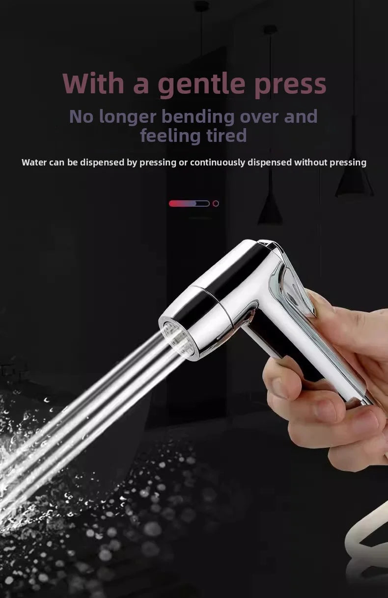 Bathroom accessories, handheld water toilet, dispenser, sprayer, flexible spring shower head, explosion-proof hose, cleaning set