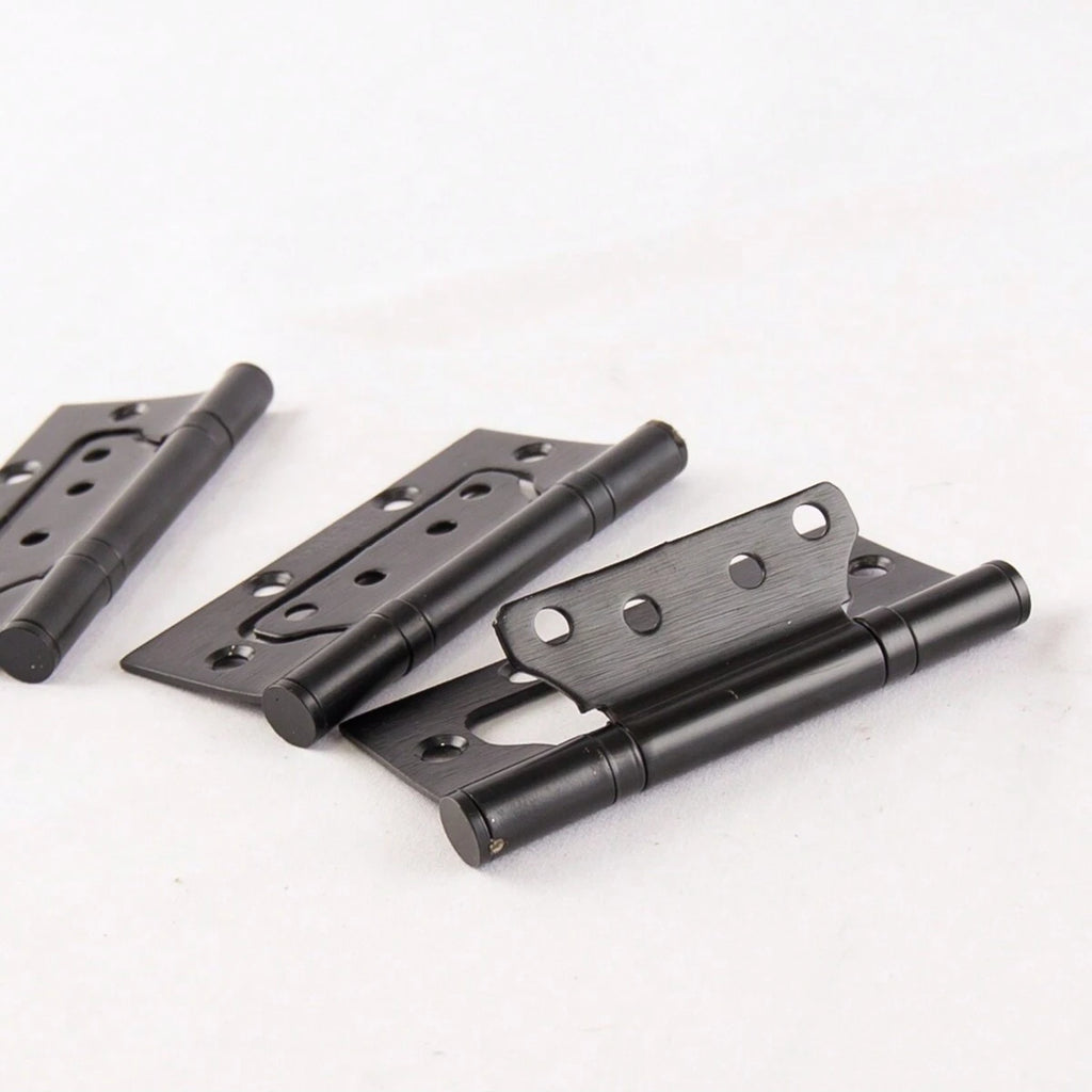 3 pieces black 304 stainless steel door with silent hinges, specifications 4*3*2.5 hinge