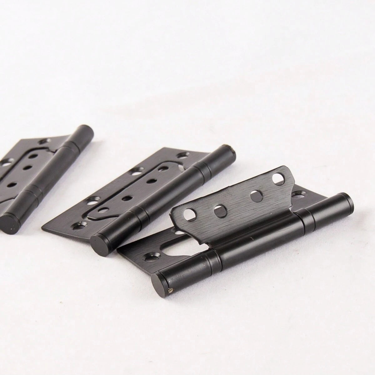 3 pieces black 304 stainless steel door with silent hinges, specifications 4*3*2.5 hinge