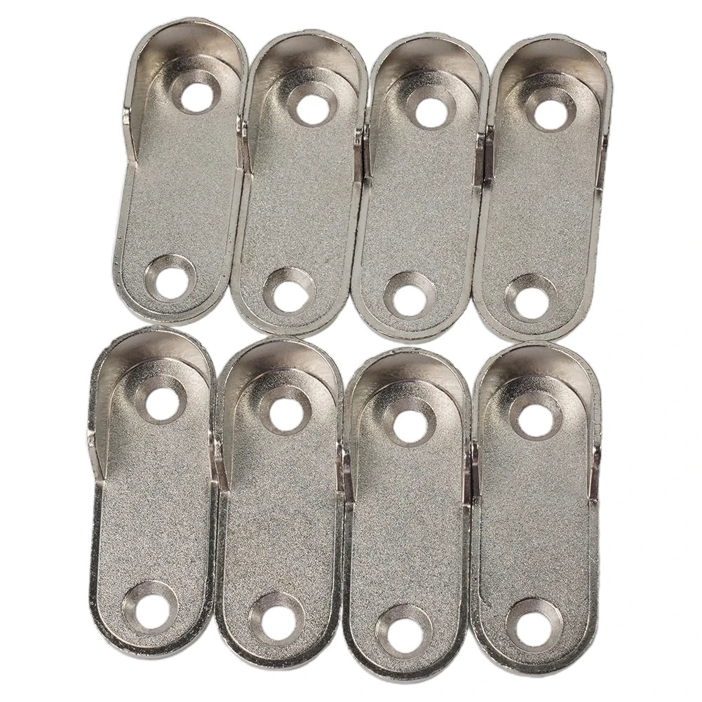2/4/8pcs Wardrobe Clothes Tube Support Closet Rod Pole End Bracket Thickening Holder 47*19*2mm Closet Brackets