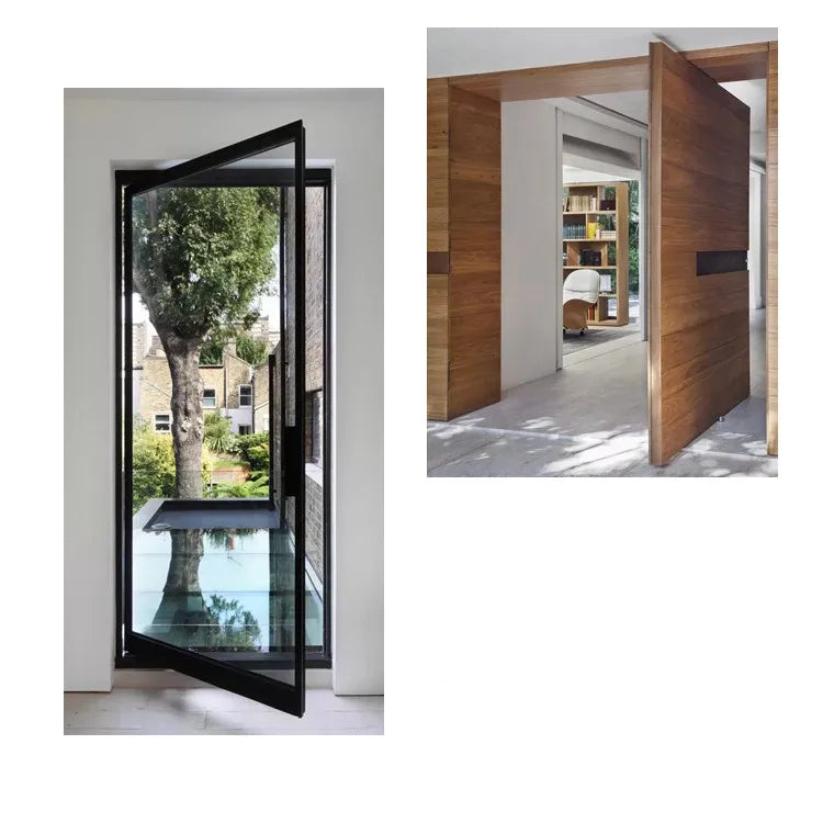 Stainless Steel Pivot Door Hinge Heavy Duty for Wood Shaft Murphy Hinge Up and Down Doors Rotating Hinges Location Shaft Hinge