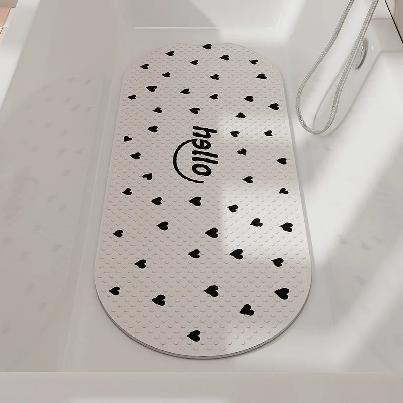 Bathroom Floor Mat Non-slip Mat Shower Room Anti-drop Foot Mat Household Massage Suction Cup Mat Bathroom Carpet