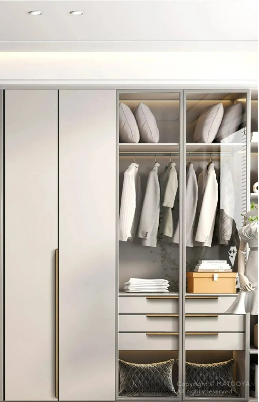 Simple Hidden Cabinet Handles  Kitchen Cupboard Door Pulls Elegance Long Handles Aluminum Alloy  Furniture Handle Hardware