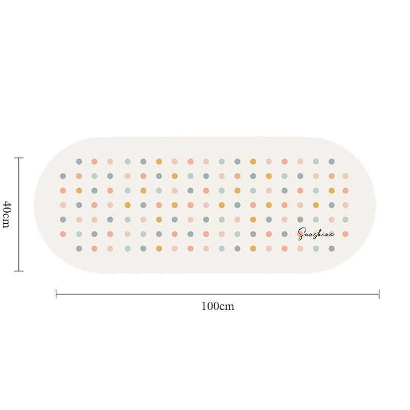 Bathroom Floor Mat Non-slip Mat Shower Room Anti-drop Foot Mat Household Massage Suction Cup Mat Bathroom Carpet