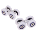 1Pair Sliding Door Rollers 4 Wheels Hanging Home Door Accessories Hardware