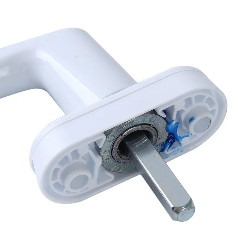 Aluminum Alloy Window Handles Universal Door Handle Key Locking For Double Glazing White Door （Only handle Turning）With screws