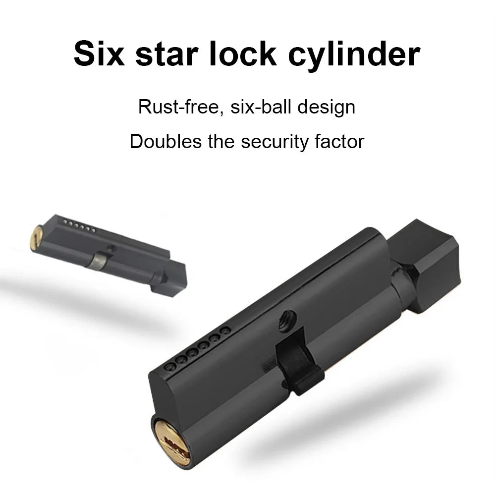 Mute Door Lock Split Handle Metal Door Security Lock with Keys Security Entrance Mechanical Door Lock for Bedroom Bathroom