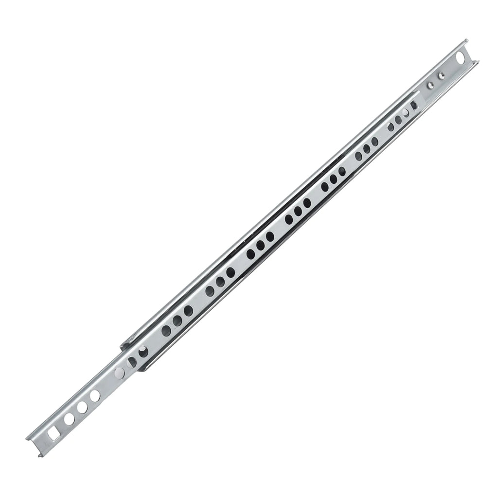2PCS Kitchen Cupboard Drawer Slides Furniture Guide Rail Full Extension Parts Width 17mm Color As Pictures Show