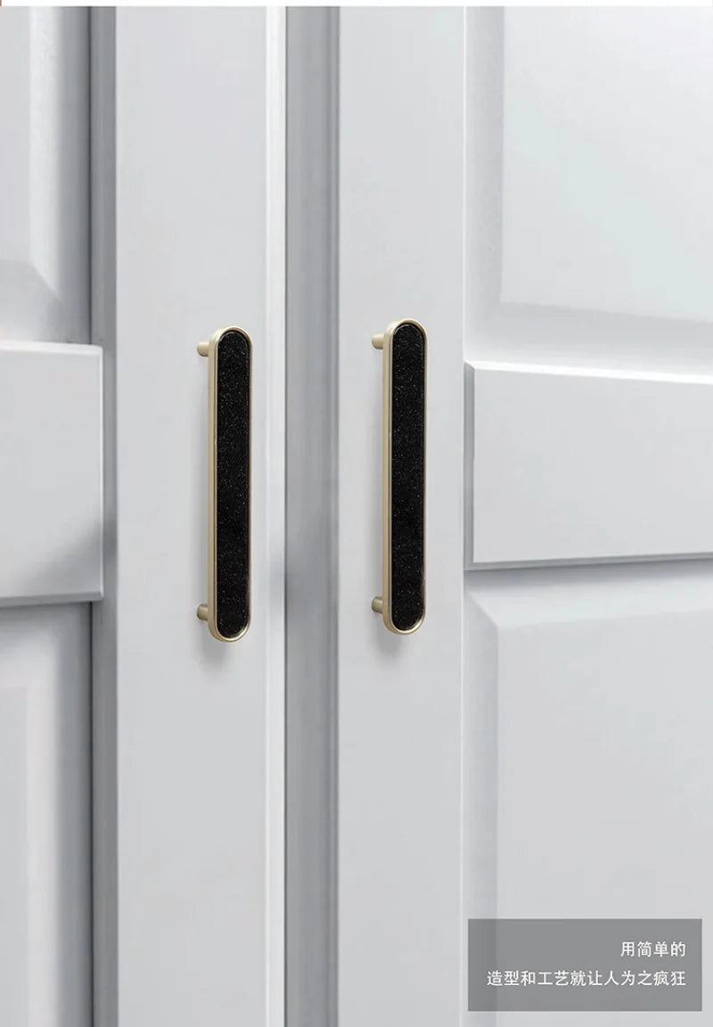Handles Drawer Cabinet Furniture Kitchen Handles for Cabinet Knob Door Drawer Furniture Kitchen Knob Brass Polychrome Shell