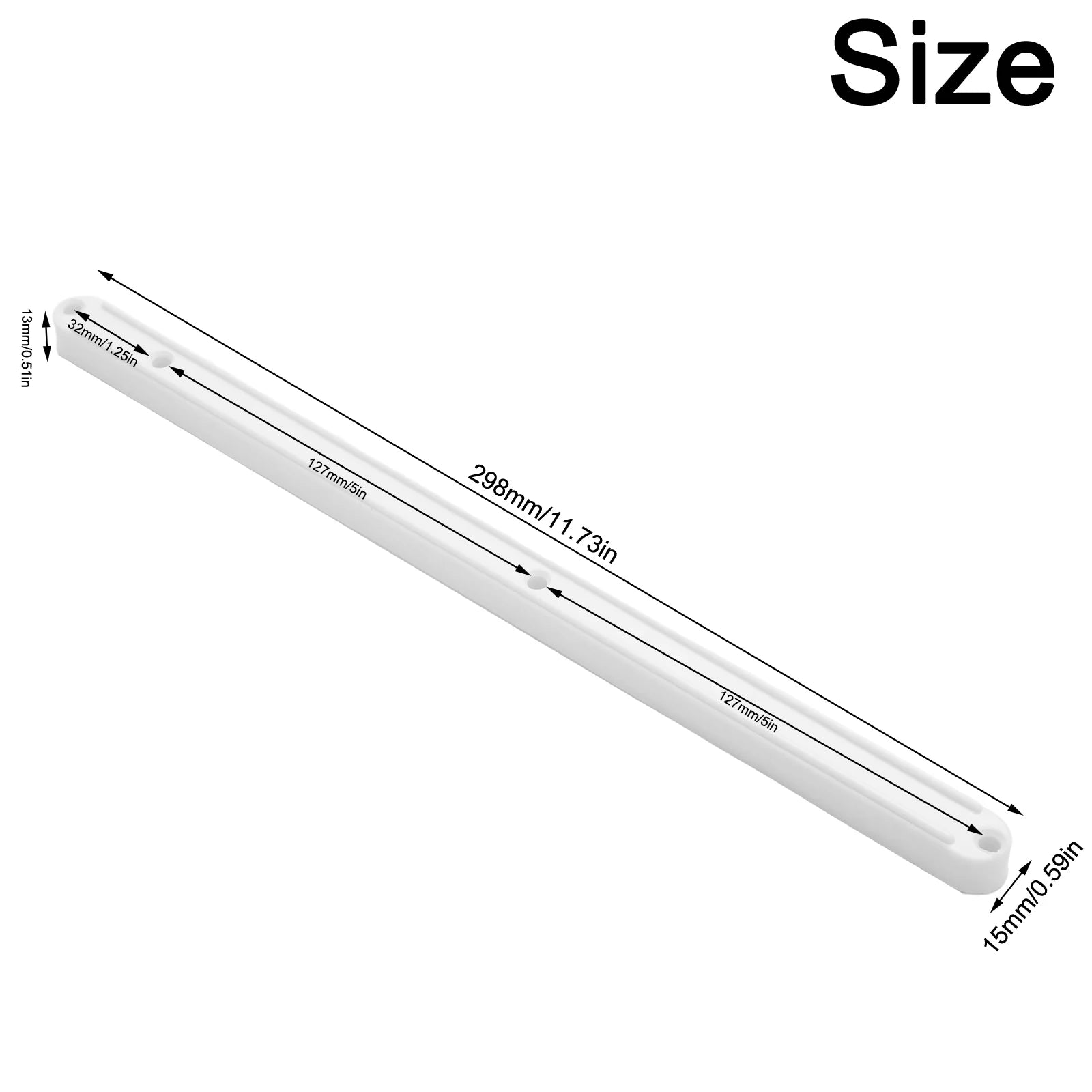 10Pcs Draw Rail Plastic Drawer Slides 180/235/298mm Draw Runners Replacement Drawer Runners Wardrobe Guide Rail Skidway